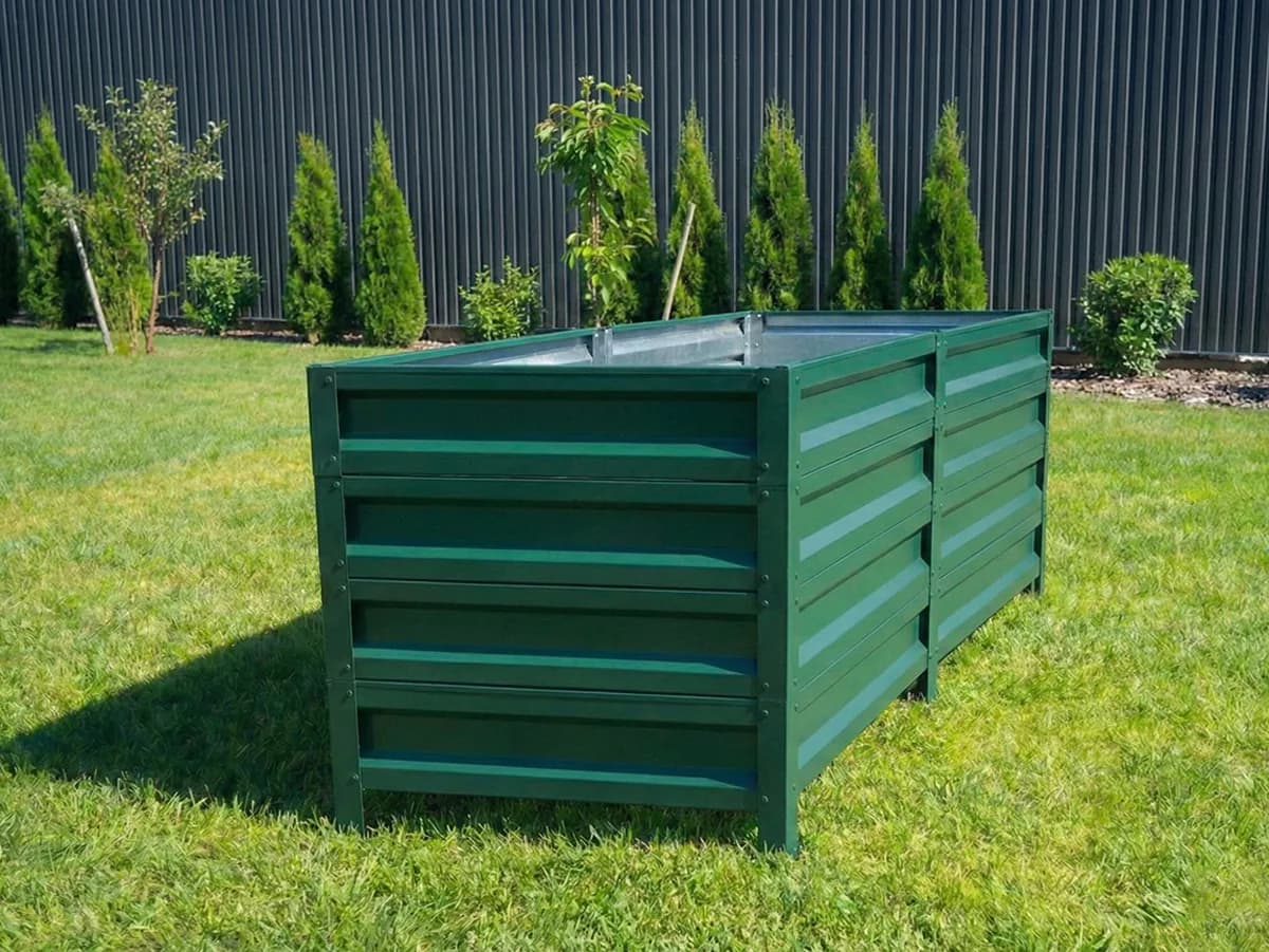 Polimerna visoka greda – 80 cm ZELENA