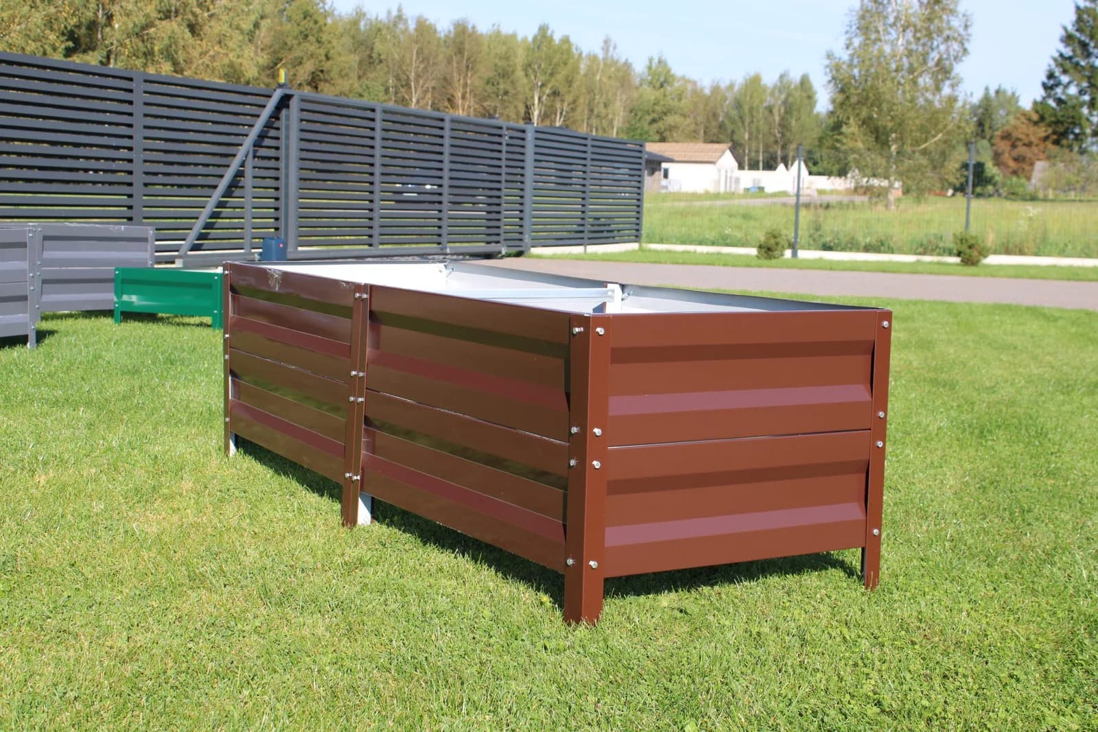 Polimerna visoka greda – 40 cm RJAVA