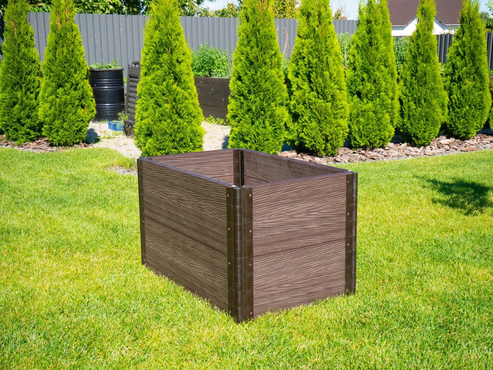 WPC visoka greda – 60 cm RJAVA
